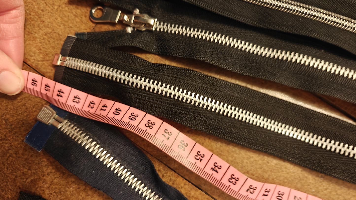 FERMETURE ÉCLAIR SÉPARABLE MÉTALLIQUE 25 À 70 CM - PLUSIEURS COULEURS | GILET, CARDIGAN, VESTE ENFANT, BLOUSON