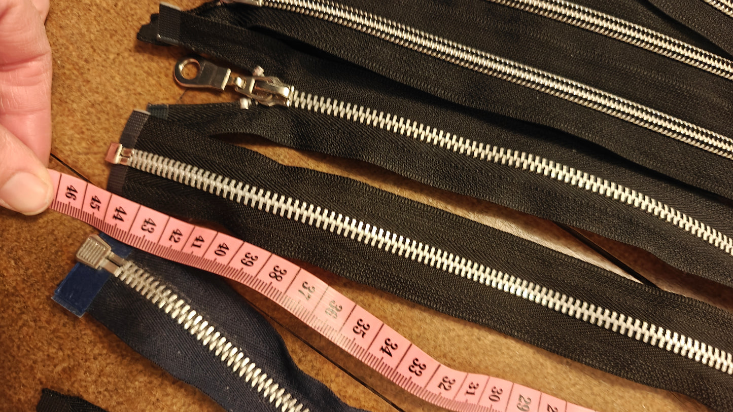FERMETURE ÉCLAIR SÉPARABLE MÉTALLIQUE 25 À 70 CM - PLUSIEURS COULEURS | GILET, CARDIGAN, VESTE ENFANT, BLOUSON