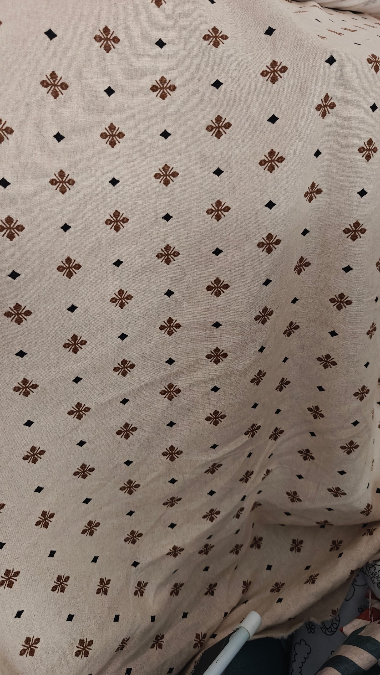 LIN MOTIF ROYAL 100X140 CM