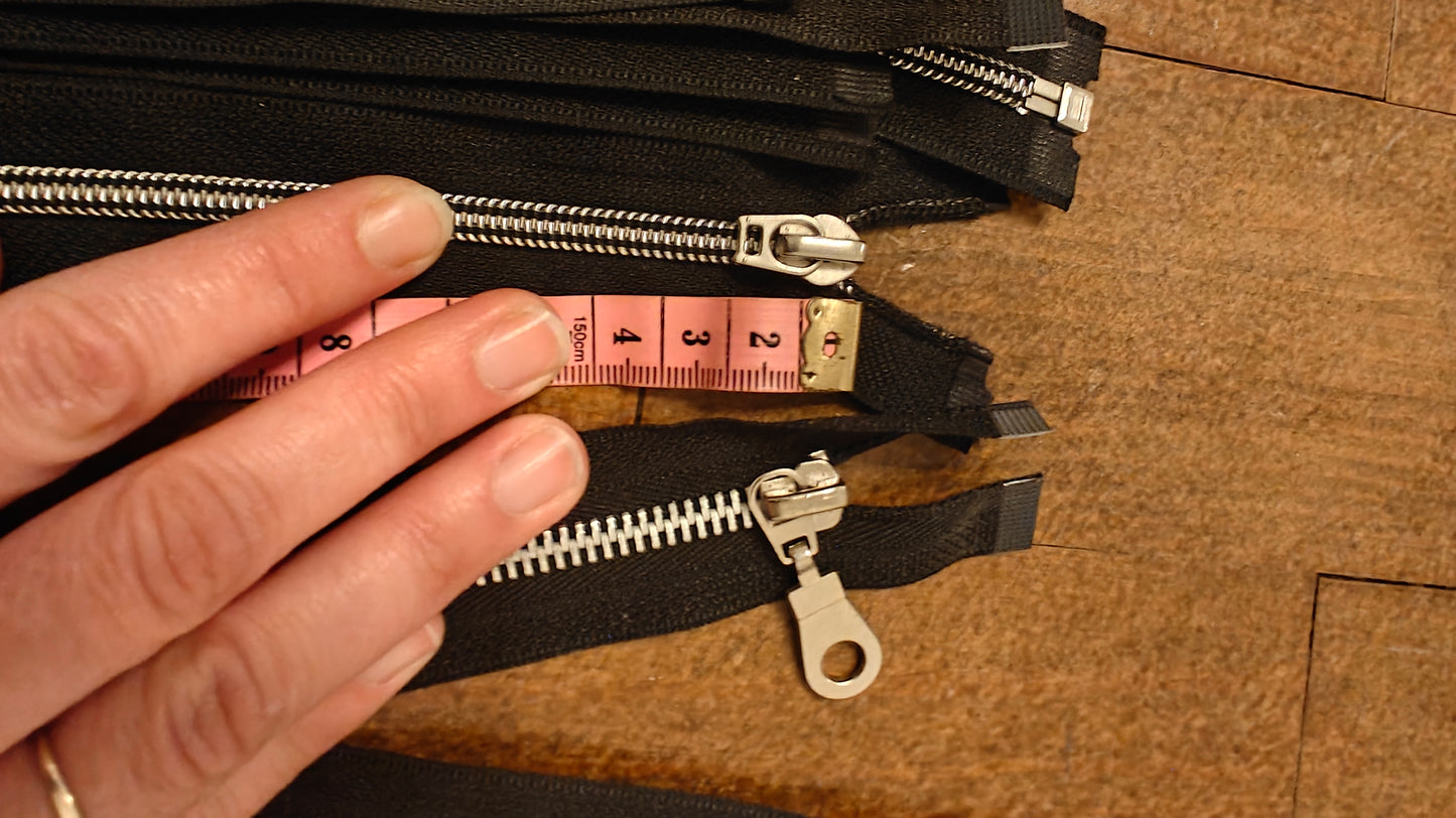 FERMETURE ÉCLAIR SÉPARABLE MÉTALLIQUE 25 À 70 CM - PLUSIEURS COULEURS | GILET, CARDIGAN, VESTE ENFANT, BLOUSON