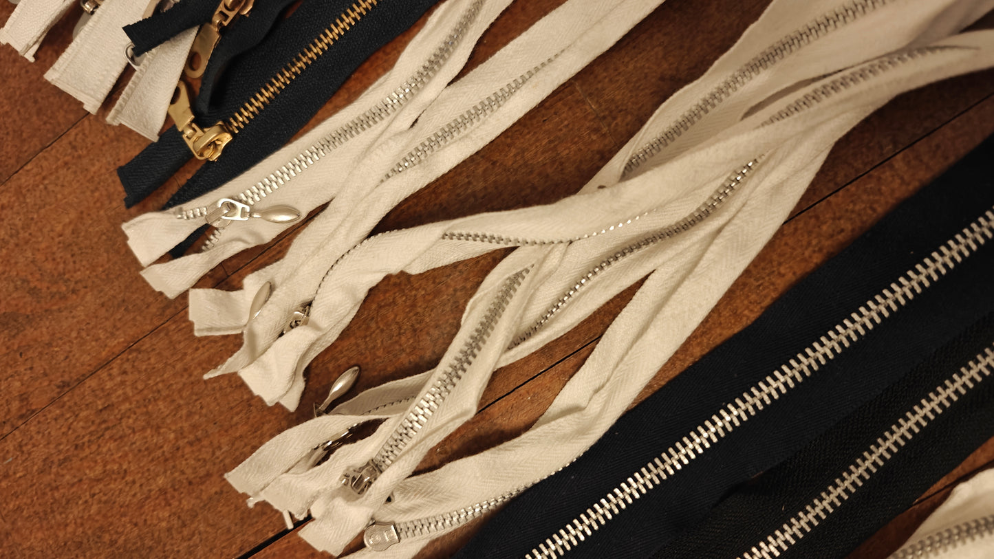 FERMETURE ÉCLAIR SÉPARABLE MÉTALLIQUE 25 À 70 CM - PLUSIEURS COULEURS | GILET, CARDIGAN, VESTE ENFANT, BLOUSON