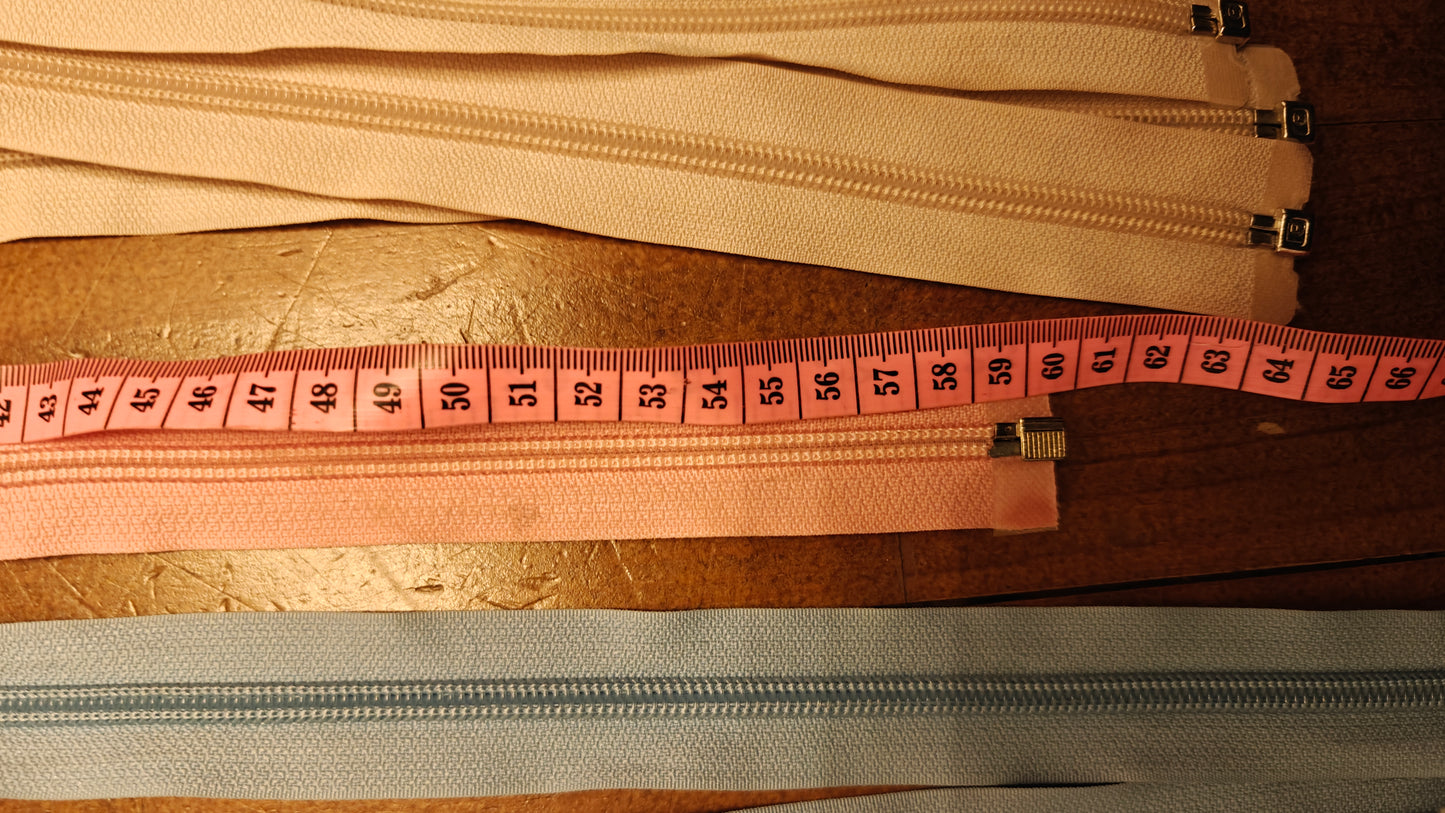 FERMETURE ÉCLAIR SÉPARABLE 35 À 120 CM - PLASTIQUE - PLUSIEURS COULEURS | VESTE, BLOUSON, PARKA