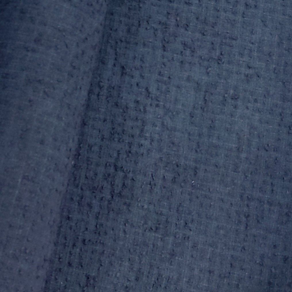 Détail texture — Bouclette coton marine 290×140 cm – Coupon unique | Autour du Tissu Strasbourg