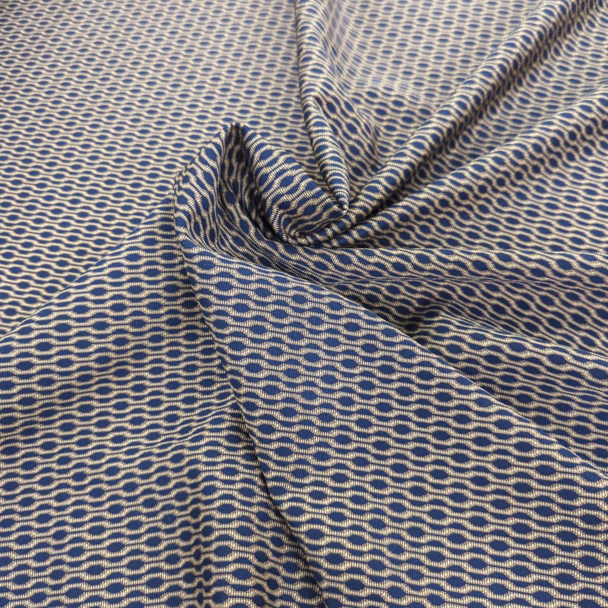 Coupon Jersey Maillon Stretch Marine Jaune Doré