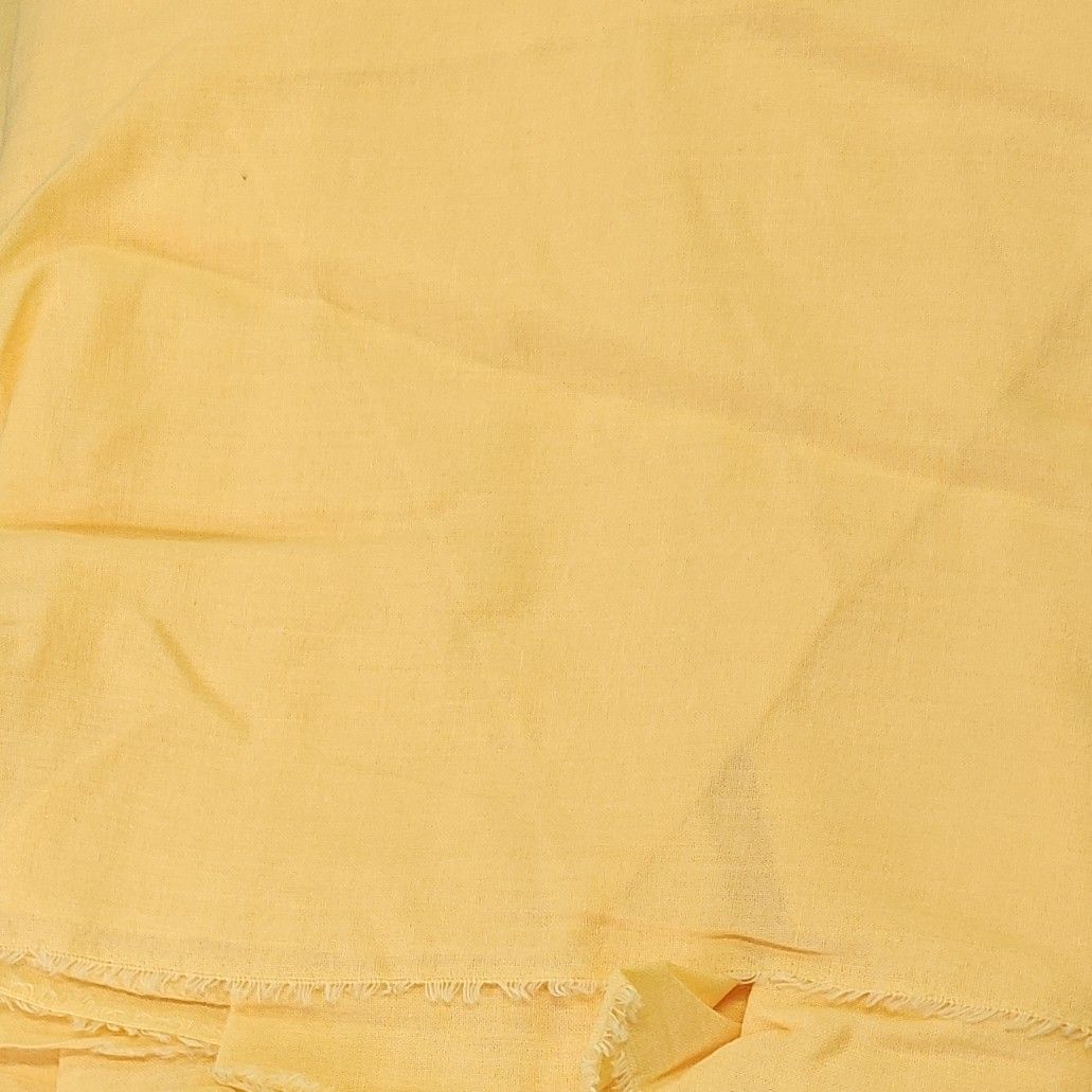 Vue rapprochée — Popeline Coton léger abricot 300×130 cm – Strasbou | Autour du Tissu Strasbourg
