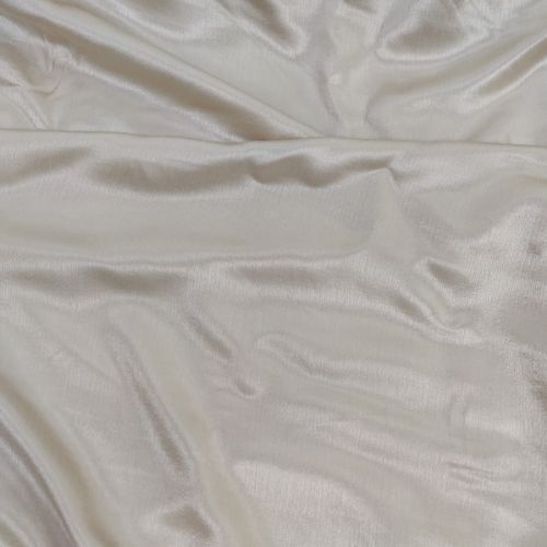 Satin Fluide Beige Doré Brillant 240x135cm – Coupon Unique