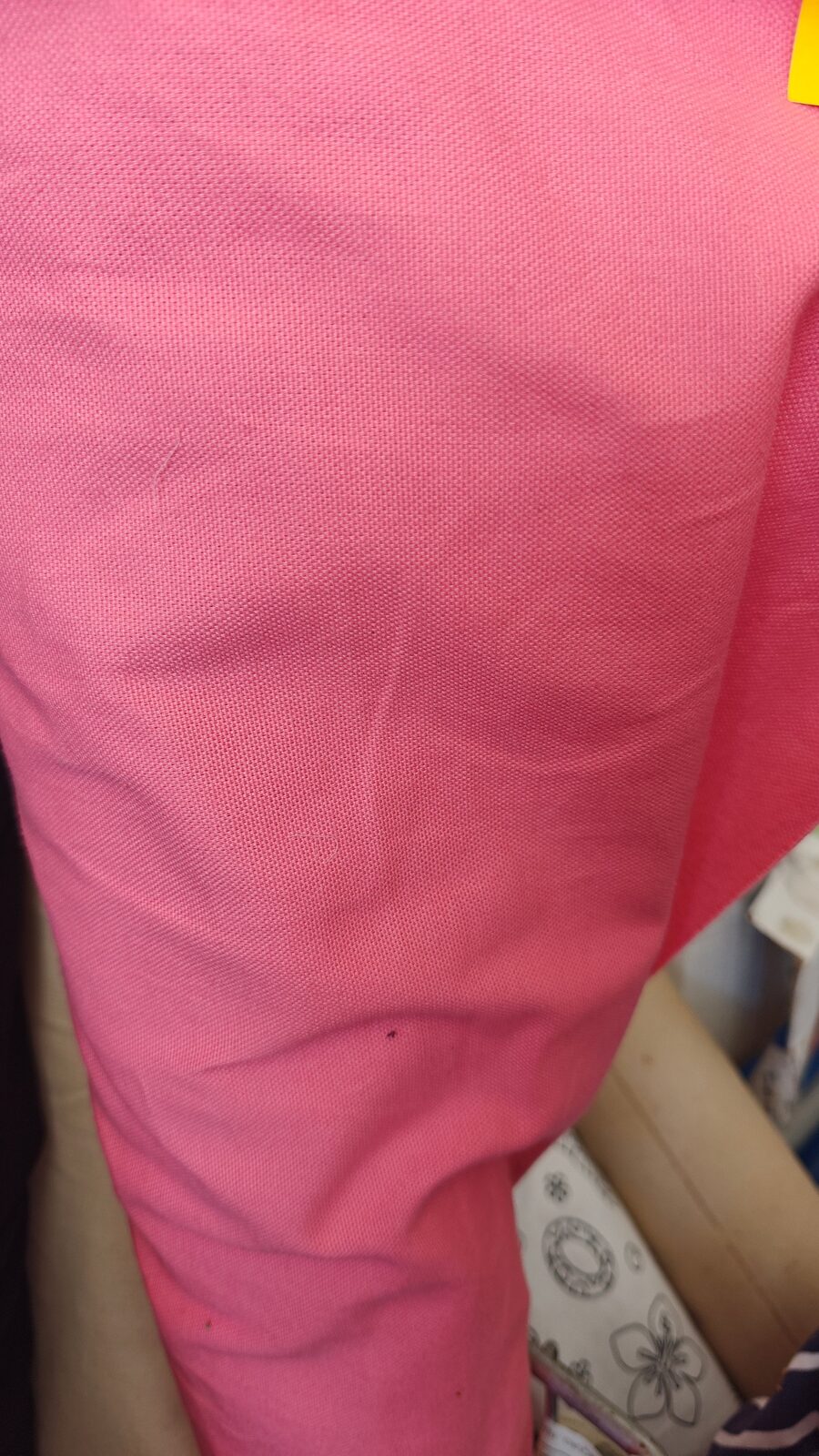 Toile coton rose