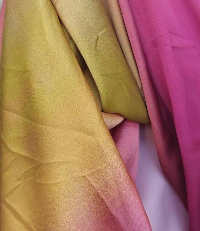 Voile polyester Degrade Rouge Jaune 100x140cm