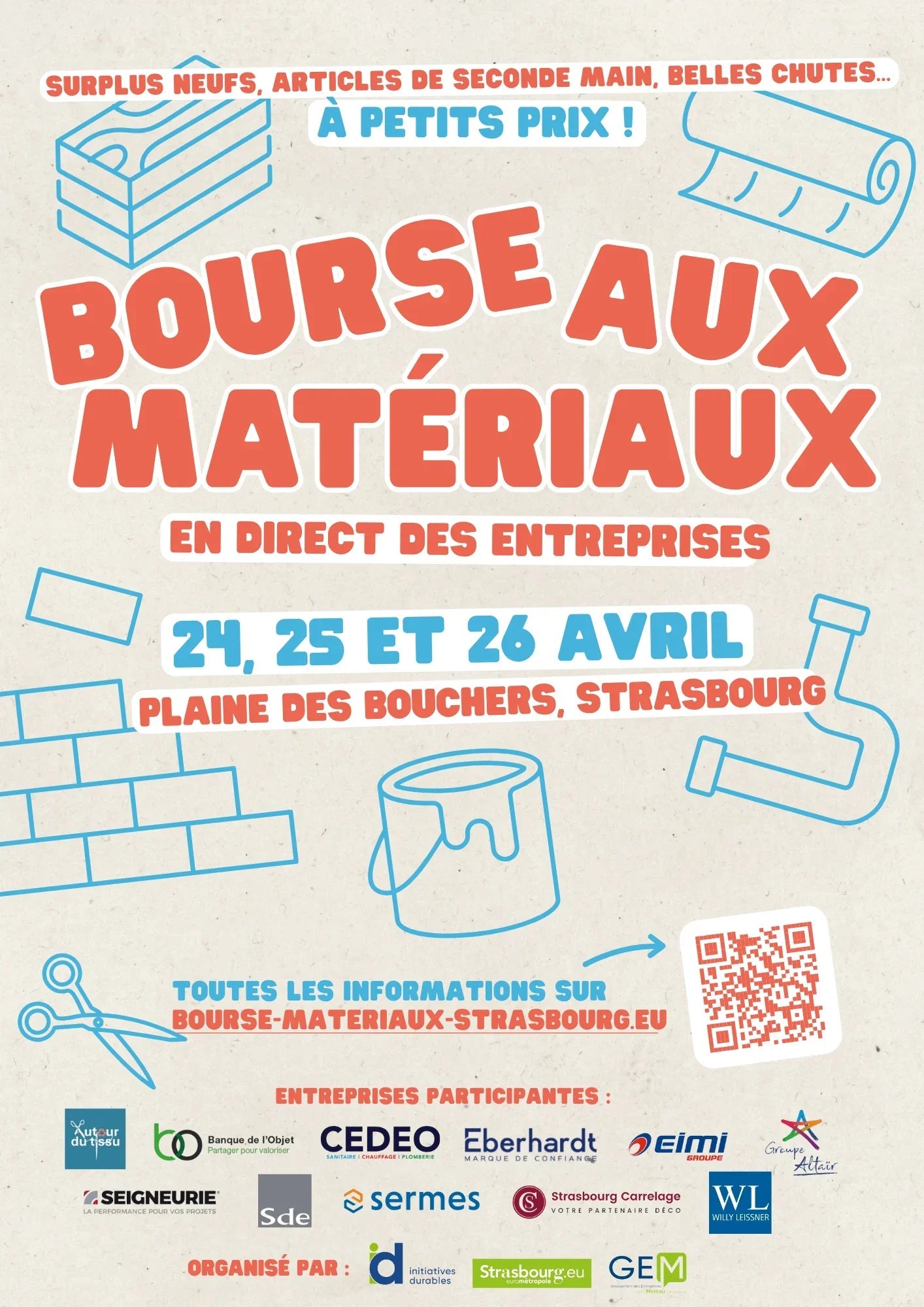 Evènement 24/25 Avril : Destockage Bourse aux Matériaux