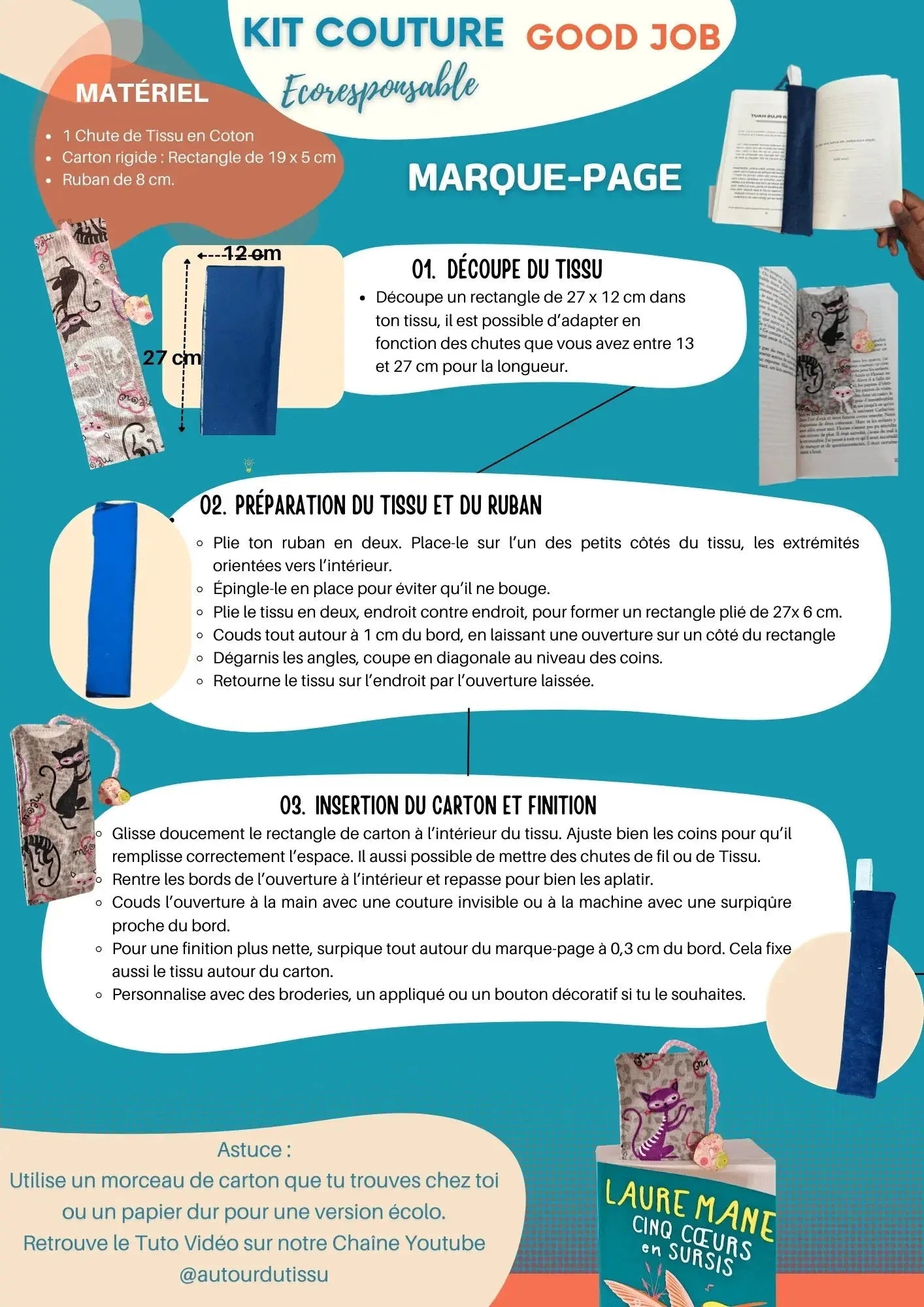 📚 DIY RENTRÉE : Créez votre marque-page éco-responsable en 30 minutes !