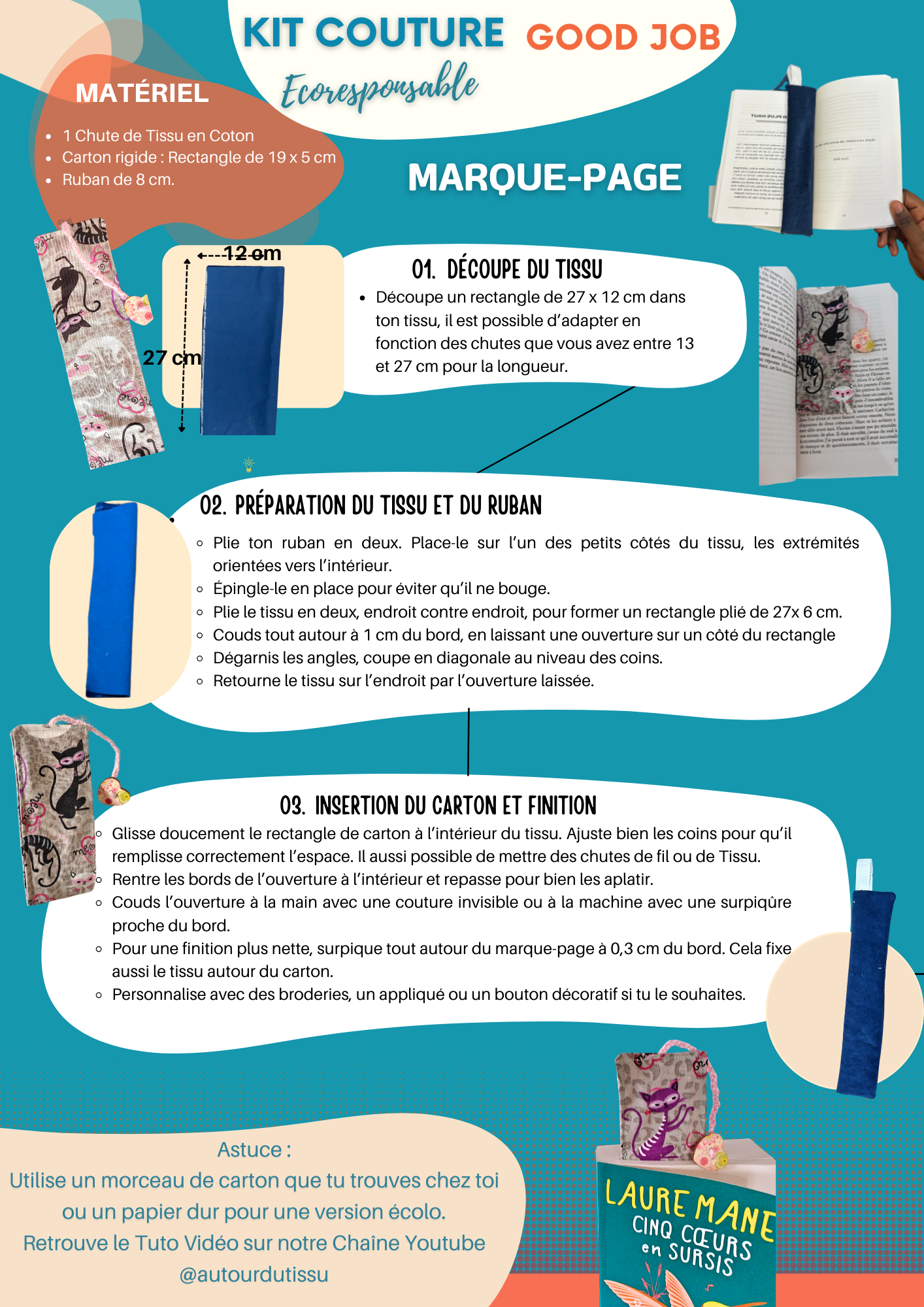 📚 DIY RENTRÉE : Créez votre marque-page éco-responsable en 30 minutes !