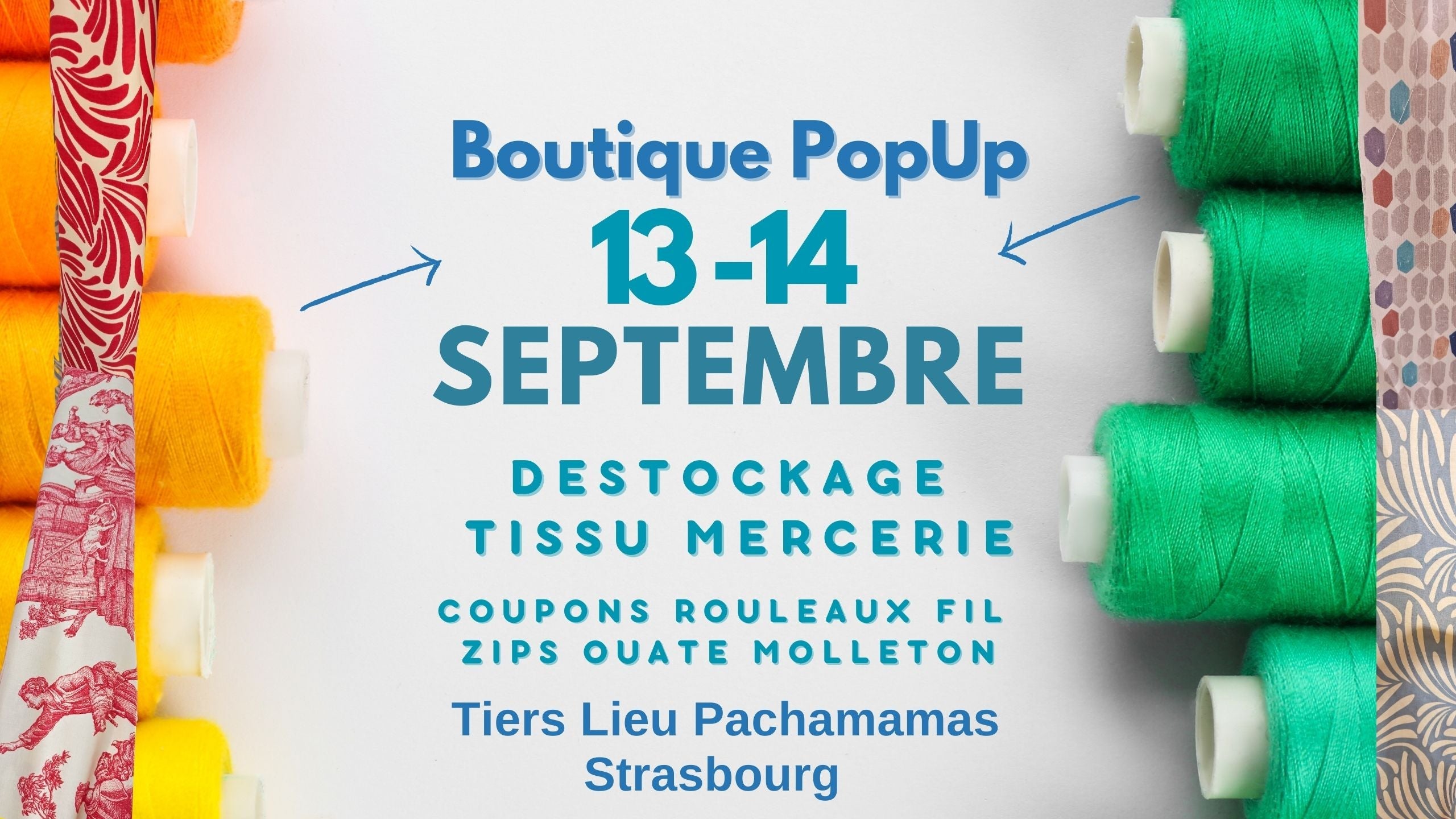 Destockage Tissu Mercerie et Seconde Main au Pachamama's Strasbourg