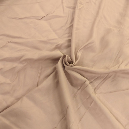 Toile Sergé Coton Lin Beige Rosé - Coupon 200x153cm