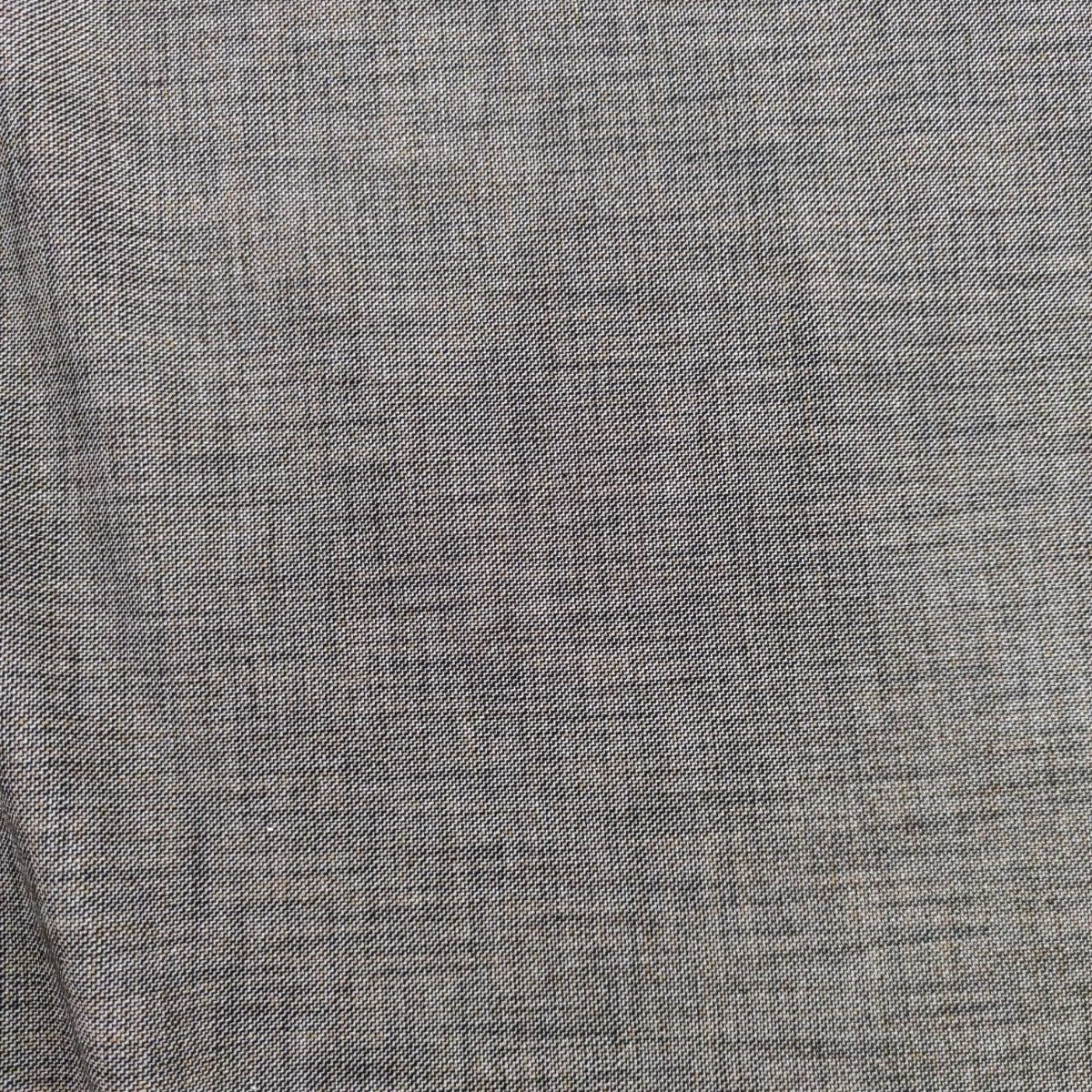 Détail texture — Toile Tailleur Coton Chiné Gris Marron - Coupon 18 | Autour du Tissu Strasbourg