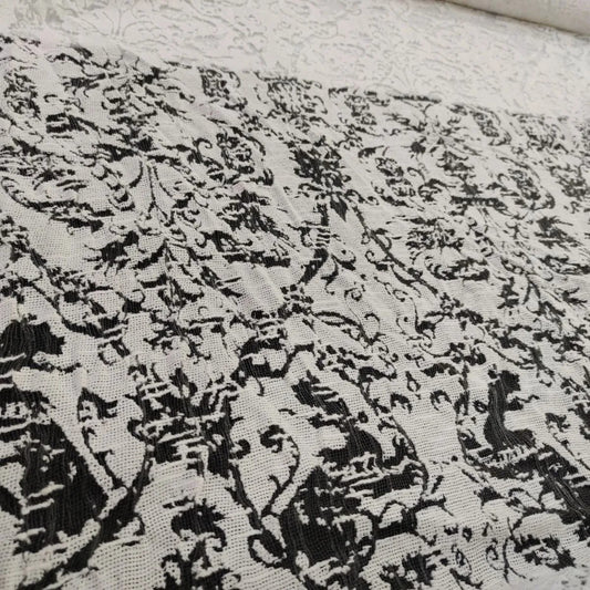 "Détail galon  - Dentelle ajourée vintage 100x105cm"