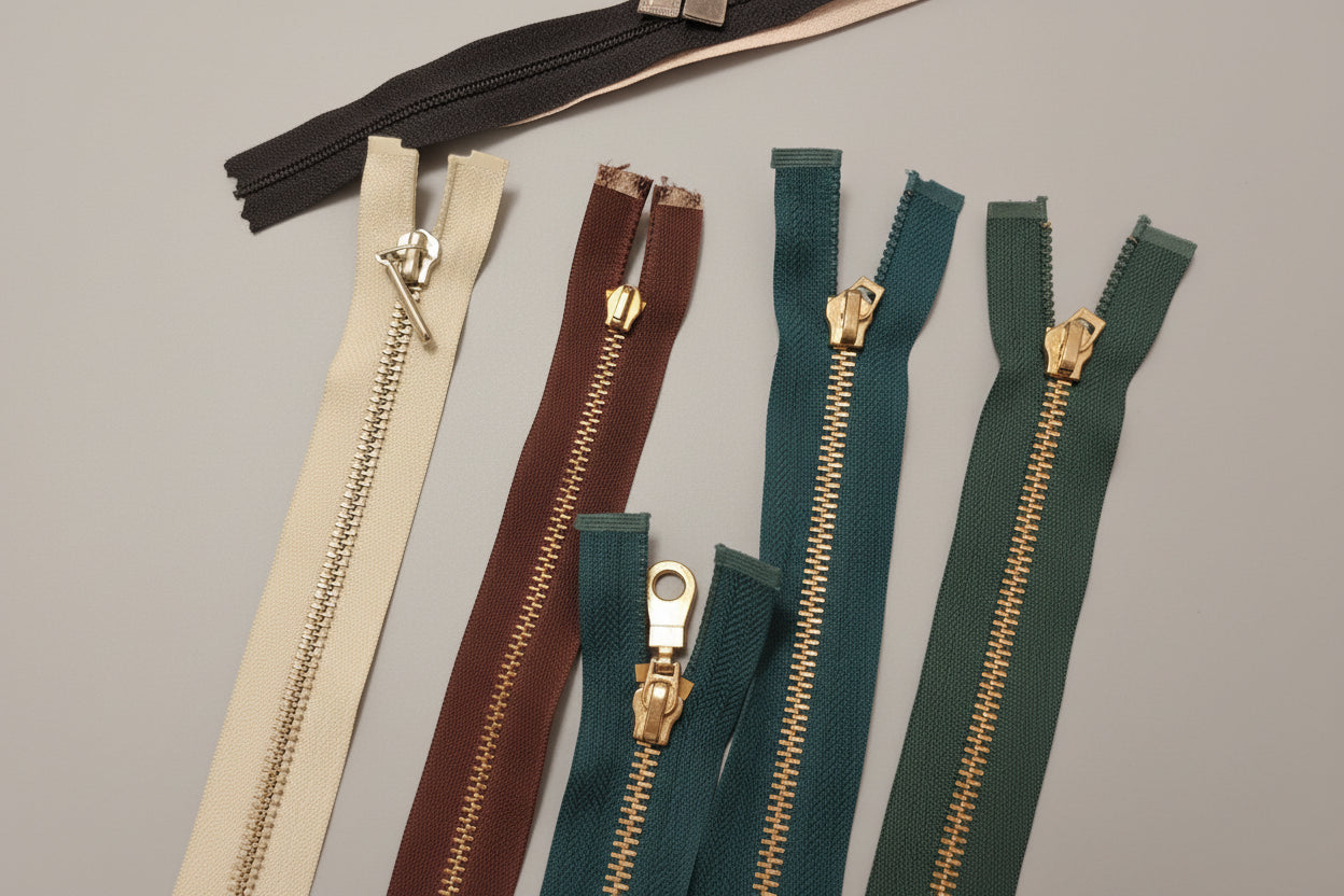 FERMETURE ÉCLAIR SÉPARABLE MÉTALLIQUE 25 À 70 CM - PLUSIEURS COULEURS | GILET, CARDIGAN, VESTE ENFANT, BLOUSON