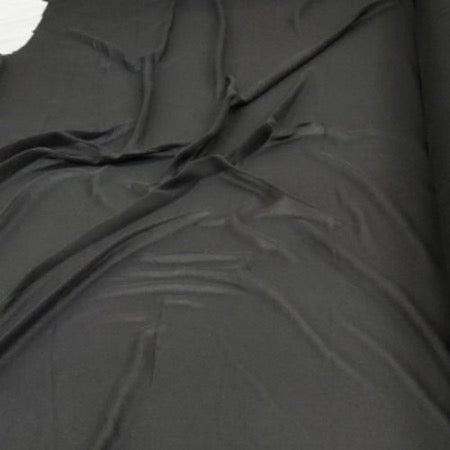 Voile Polyester Noir- Coupon de 3m