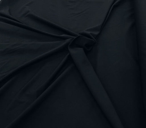 Viscose Noir stretch glissant opaque 200x140cm-Tissu-Autour du Tissu