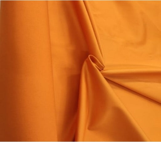 Satin Coton orange stretch Mandarine 200x140cm