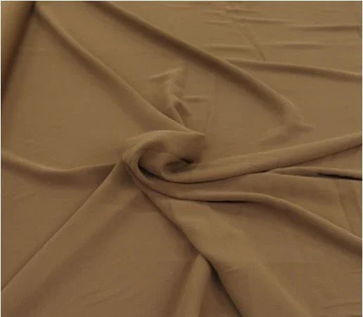 Tissu Viscose marron - Autour du Tissu
