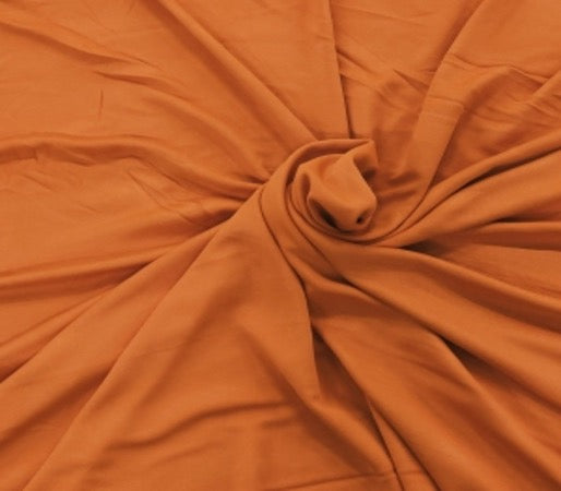 Petit Coupon Jersey Orange Mandarine 65x142cm-Tissu-Autour du Tissu