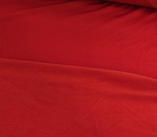 Jersey Polaire Rouge Sweat doux et confortable idéal pour un sweat, assorti à un bandeau - tissu jersey - Strasbourg Alsac...