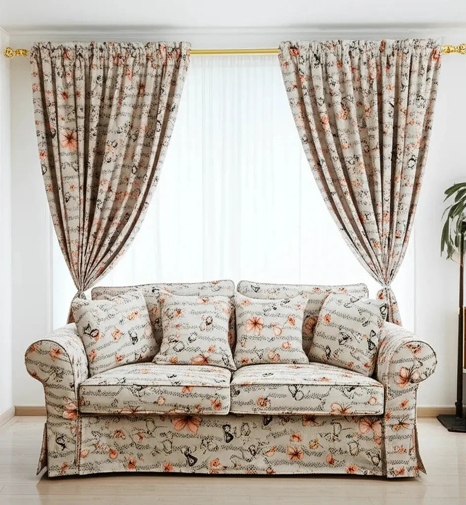 Zoom texture tissu - Ameublement Papillon 300x148cm