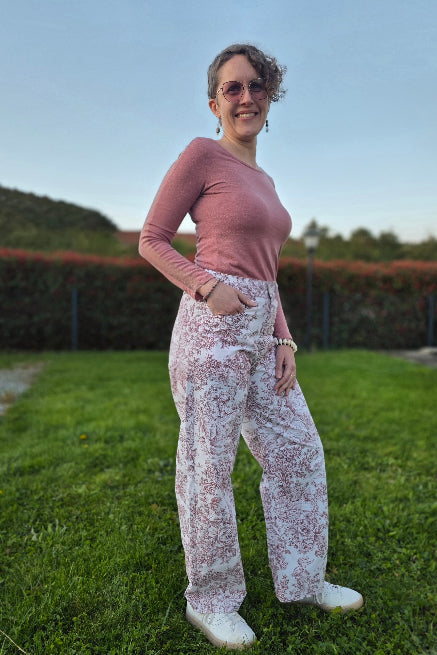 Box Couture Pantalon Impulse — Patron + Tissu + Mercerie — Édition limitée - vue détail | Autour du Tissu