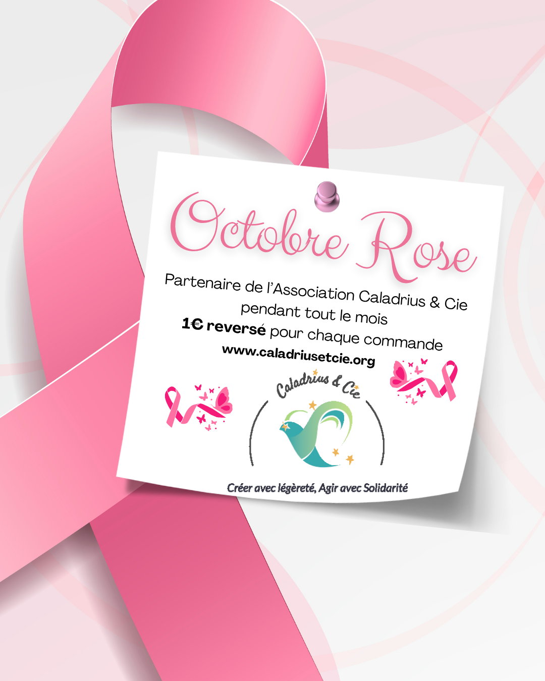 Campagne Octobre Rose 2024 - Tissus et mercerie à prix solidaires