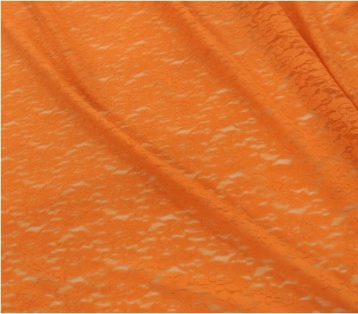 Dentelle ajourée Orange fine 100x140cm