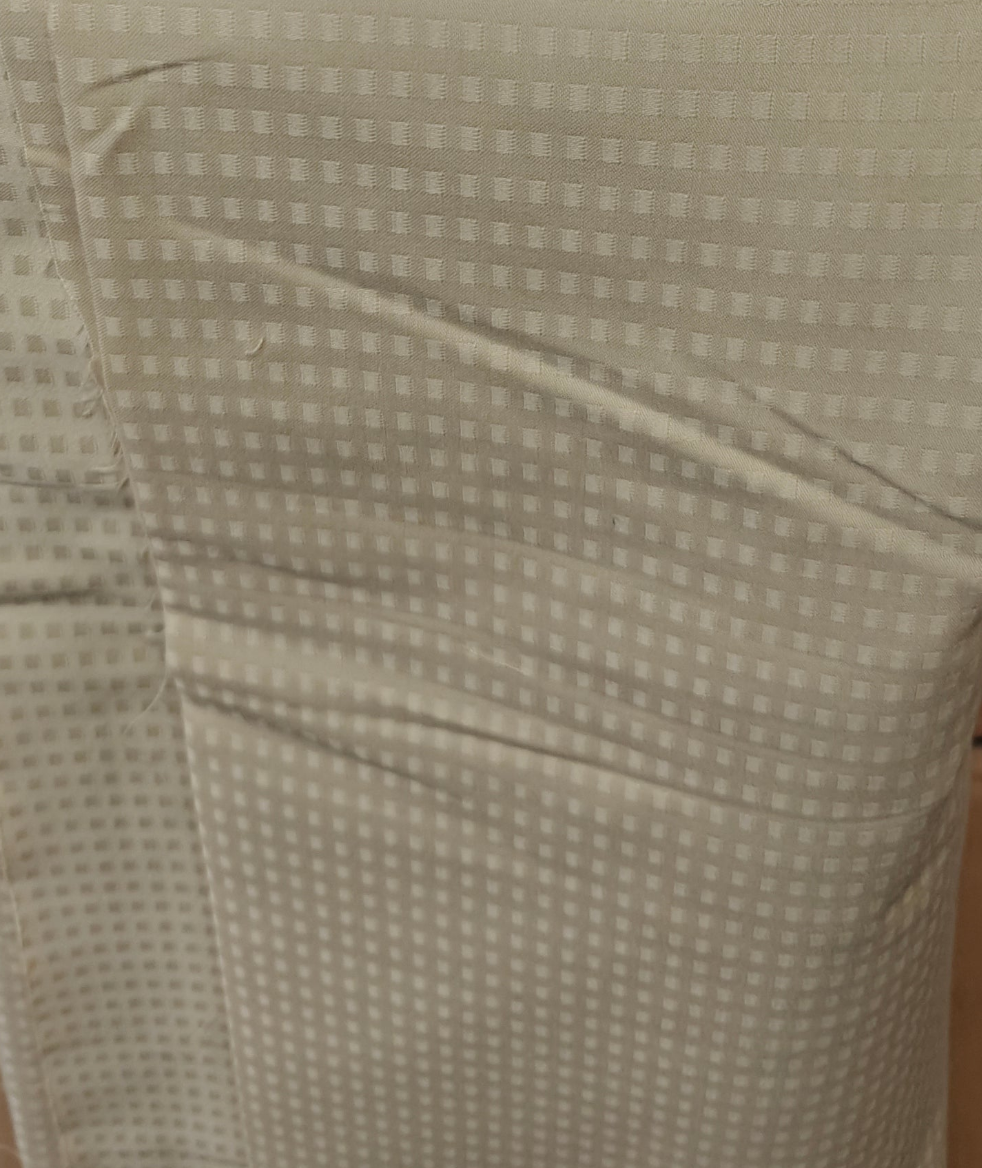 Petits carreaux beige polyester 300x154cm