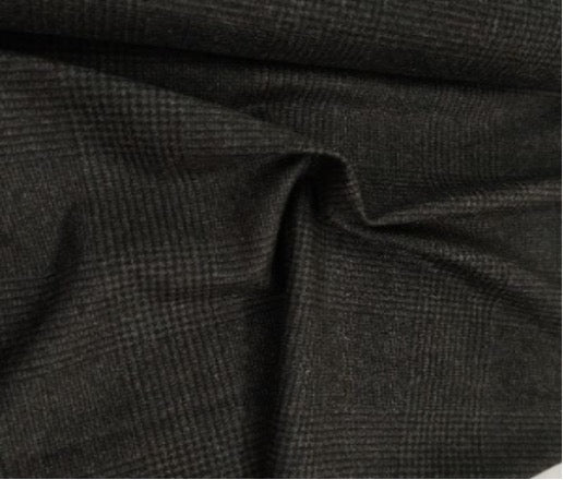 lainage gris noir qualité premium type prince de galles 155x158cm - tissu lainage - strasbourg alsace - autour du tissu