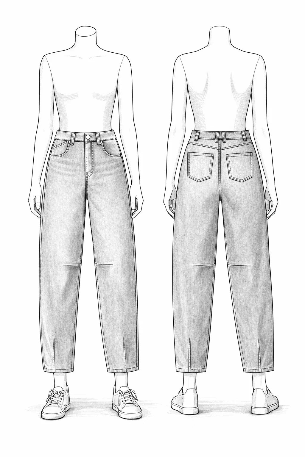 Box Couture Pantalon Impulse — Patron + Tissu + Mercerie — Édition limitée - vue détail | Autour du Tissu