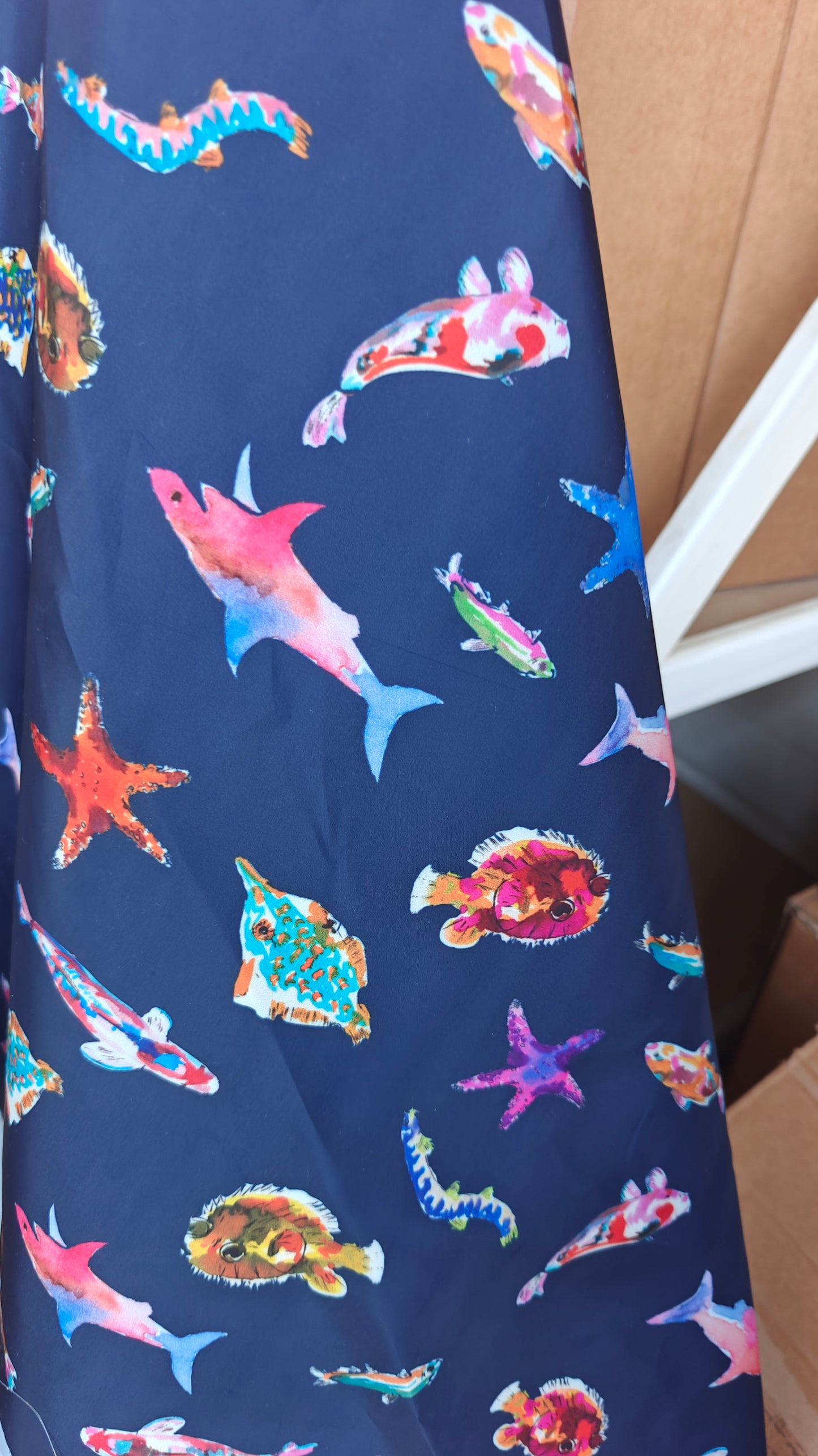 doublure impermeable poissons aquarelle fond marine – ADT118