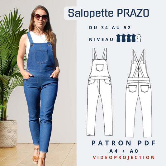 PRAZO - Salopette - Tailles 34 -> 52