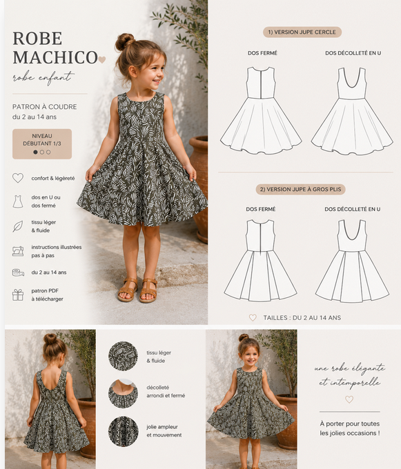 Box Couture Robe Enfant — Hawaii ou Machico × Lamericana