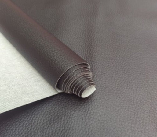 simili cuir noir mat - autour du tissu