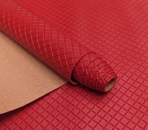 Simili rouge petits carreaux pour sac