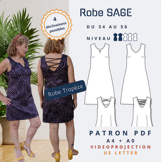 SAGE - Robe - Tailles 34 -> 56