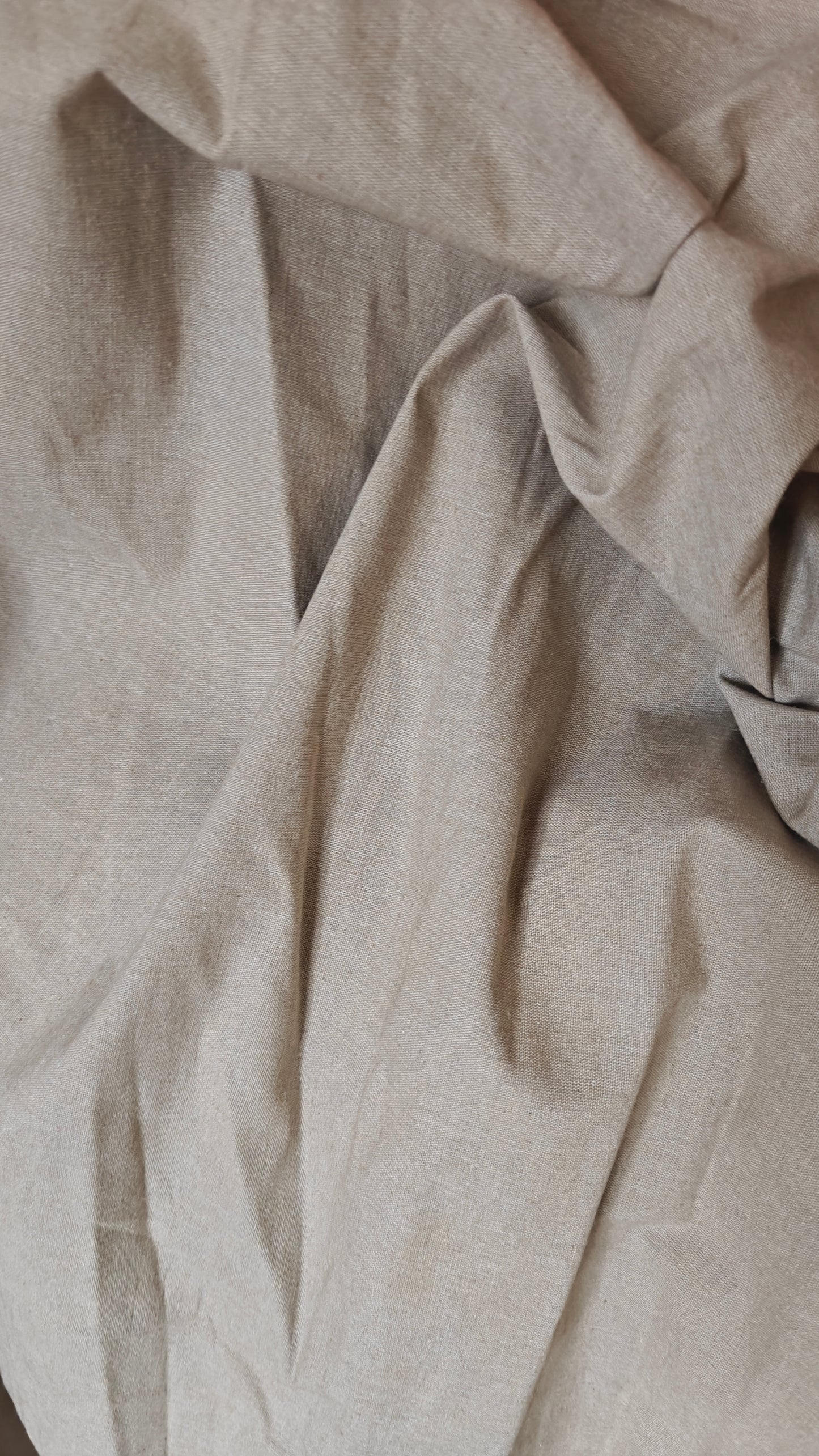 Toile Coton Aspect Lin Naturel au mètre x 165cm — Tissu récupéré des Vosges | Autour du Tissu