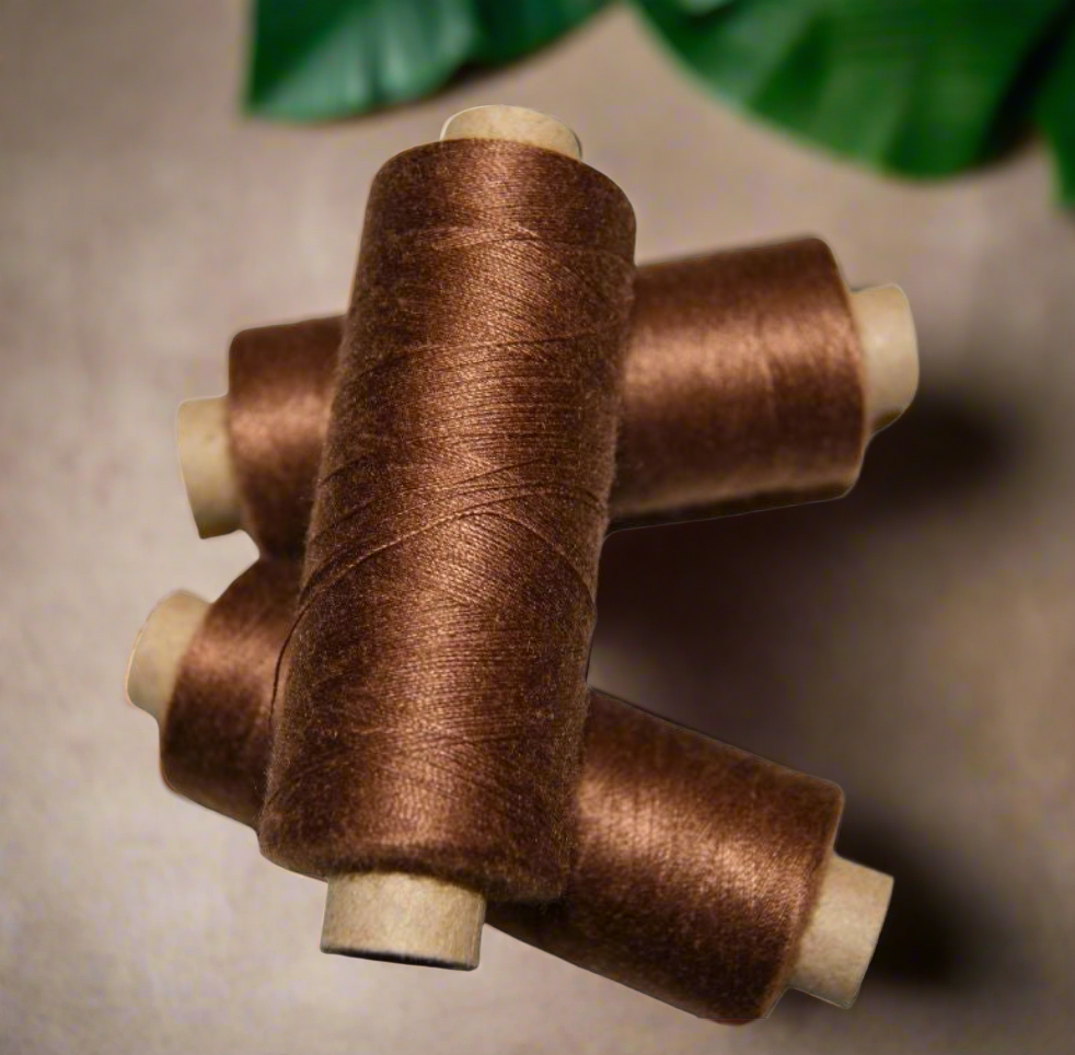 Bobine 500 m fil Polyester Marron