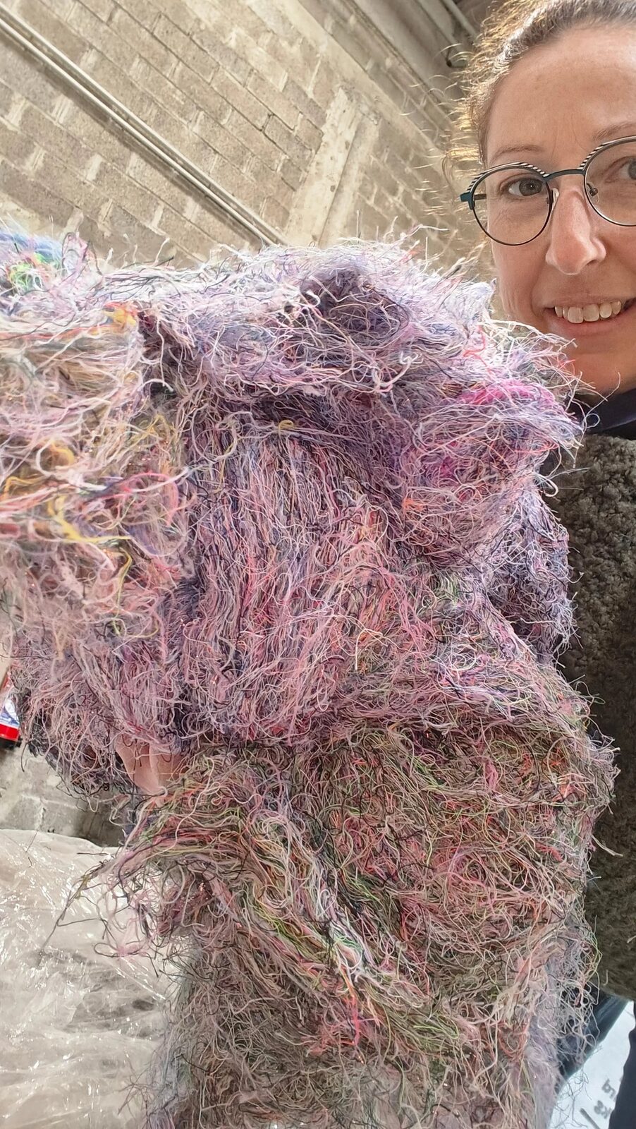 Bourre de fil des Vosges recyclee - sachet