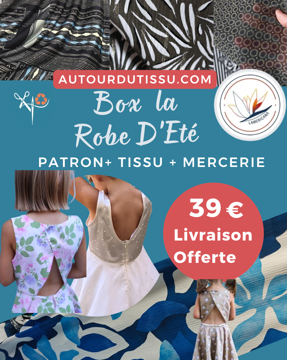 Box Couture Robe d'été — Santa, Santinha — Patron + Tissu + Mercerie — Édition limitée