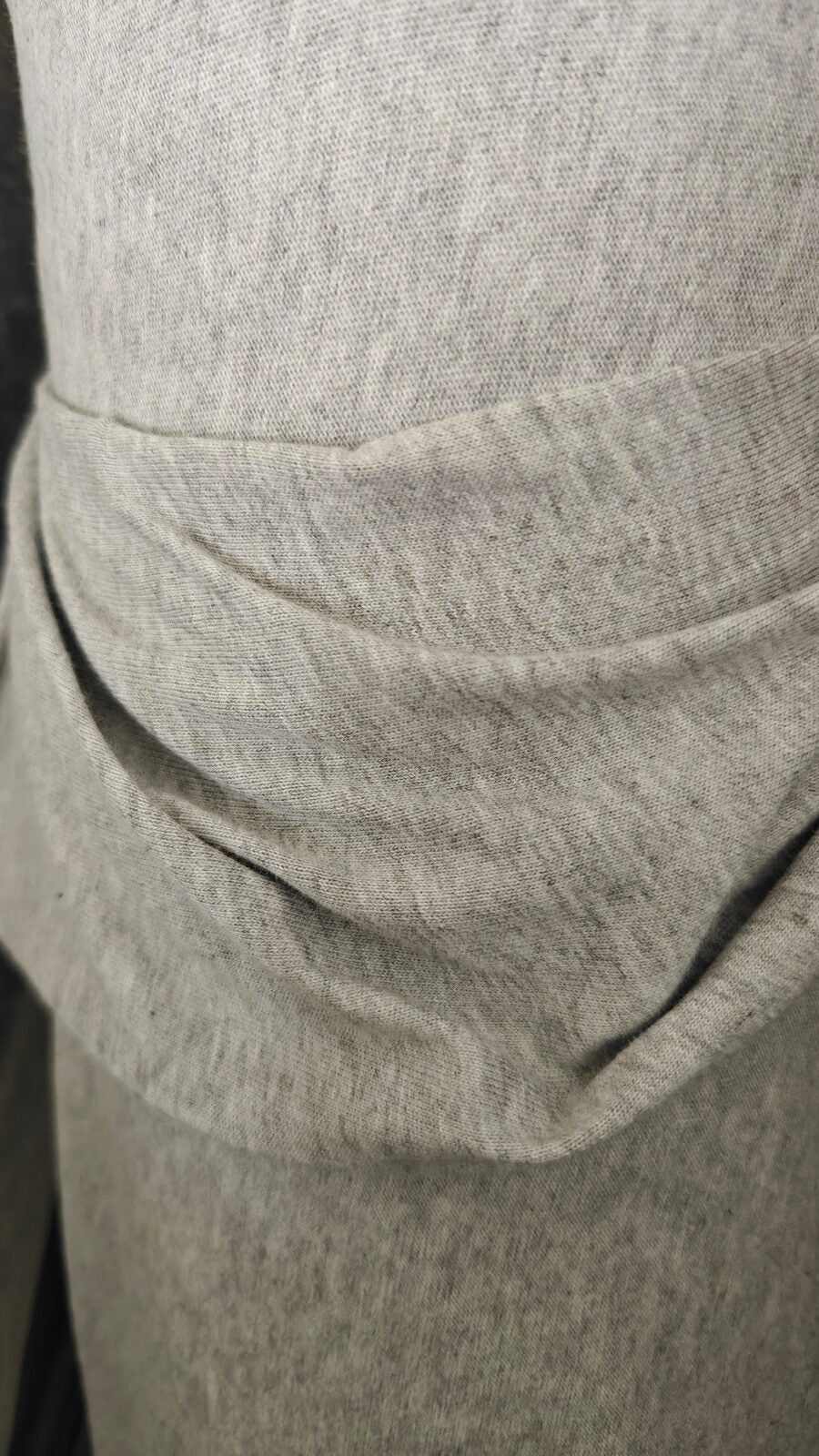 Jersey Fin 100% Coton Bleu Gris Blanc - vue 3