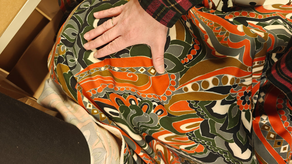 Viscose fluide vintage au mètre