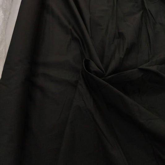 Popeline italienne Coton Noir  250x140cm