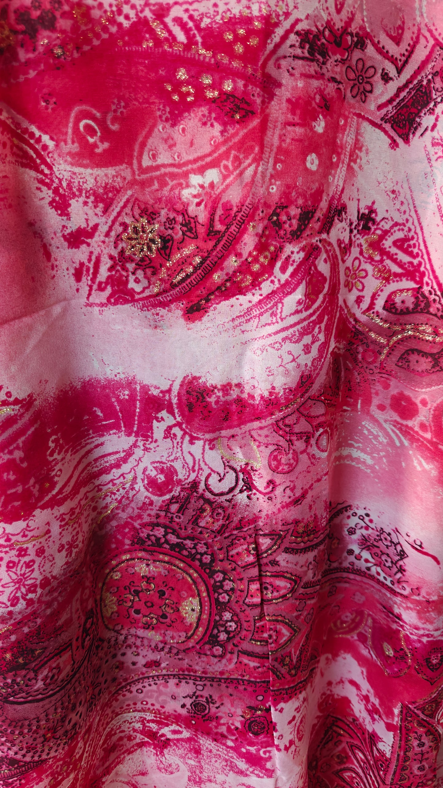 VOILAGE ROSE PAILLETTES 100X140cm