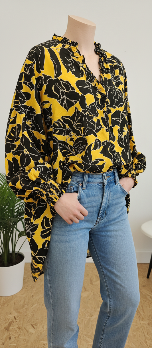 Viscose Crêpe Fleurie 160x140cm