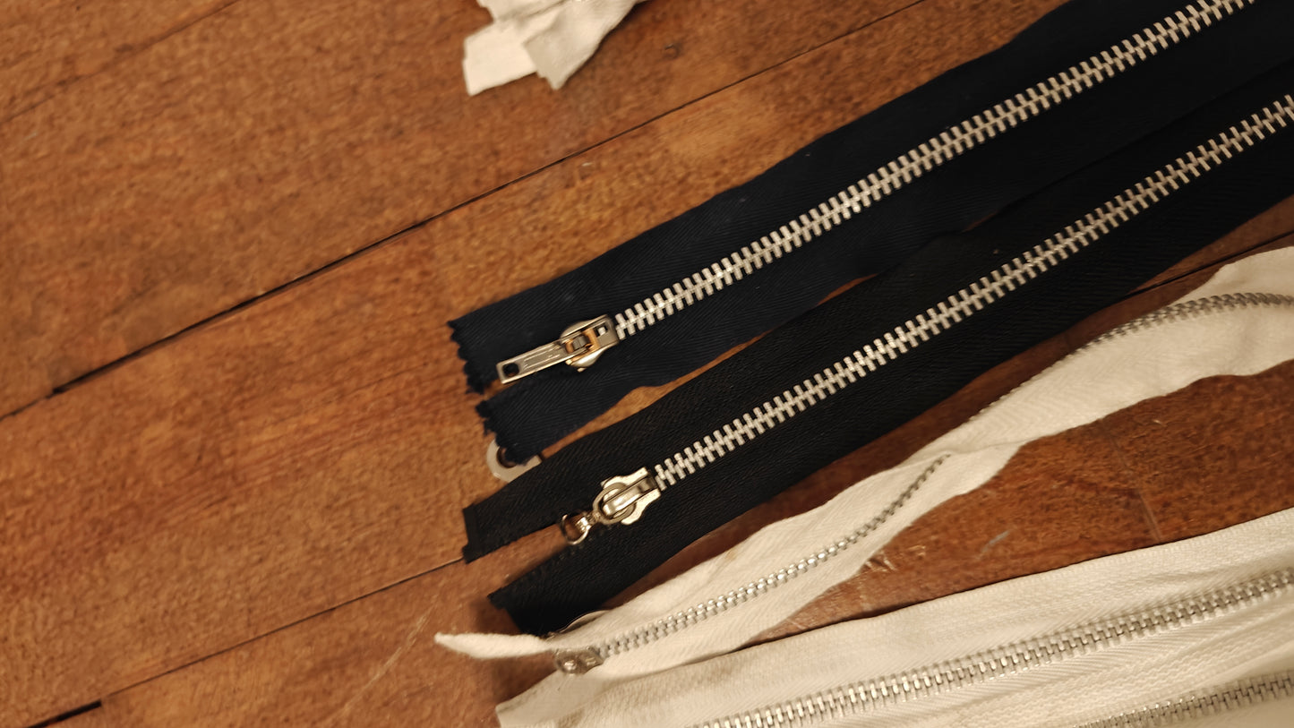 FERMETURE ÉCLAIR SÉPARABLE MÉTALLIQUE 25 À 70 CM - PLUSIEURS COULEURS | GILET, CARDIGAN, VESTE ENFANT, BLOUSON