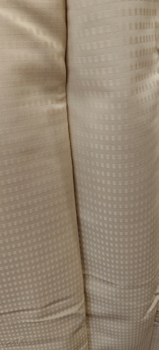 Petits carreaux beige polyester 300x154cm
